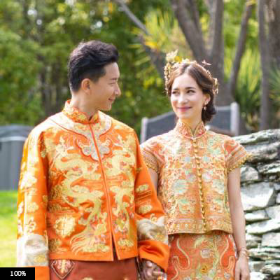 韩庚卢靖姗官宣结婚喜讯！中式婚纱照公开