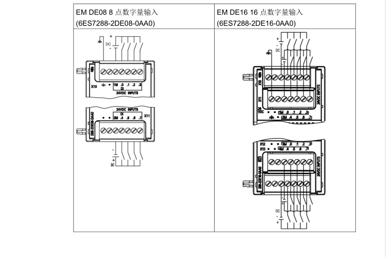 dr08 8点继电器输出(6es7288-2dr08-0aa0 接线图em ae04 4 点模拟量