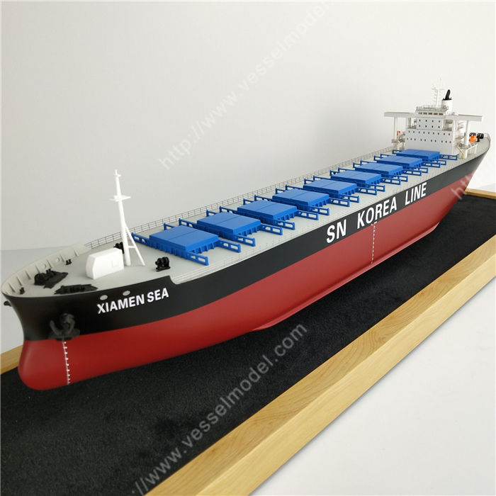 65cm 9仓散货船舶模型定制杂货船模型定制海艺坊模型工厂