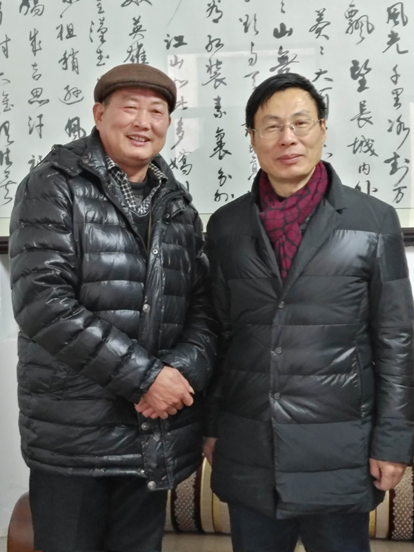 王庆东会长来厂签订合同与谱师合影