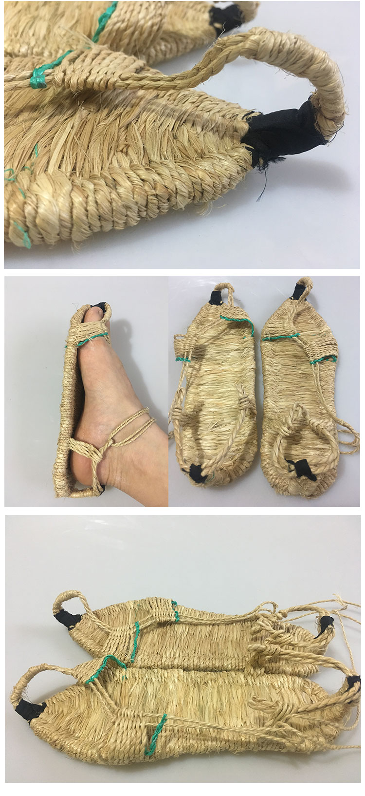 手编草鞋的制作方法图片