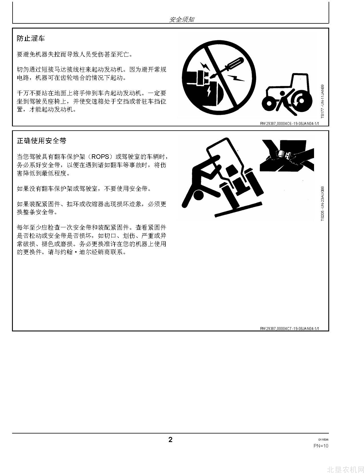 迪尔9120-9220-9320-9420-9520拖拉机操作手册