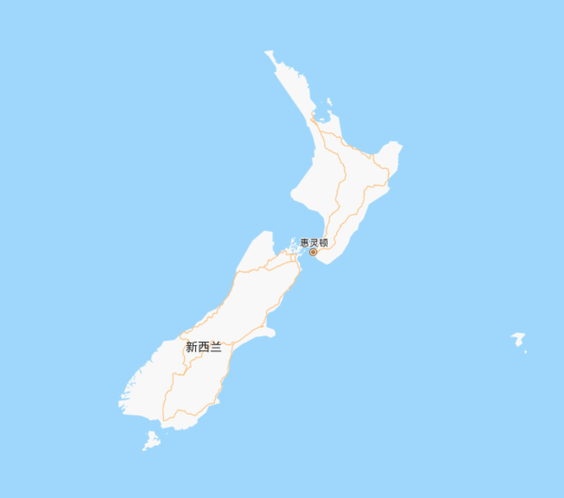 新西兰轮廓图图片