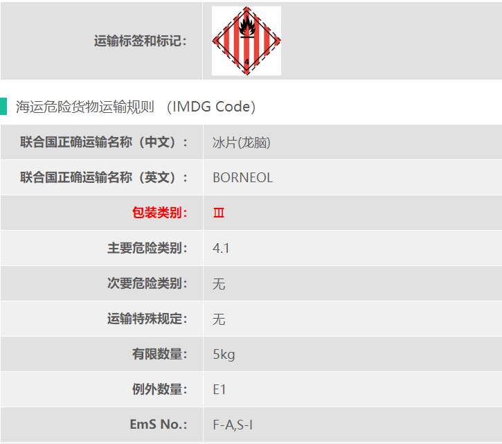 龙脑4类危险品海运订舱危申报