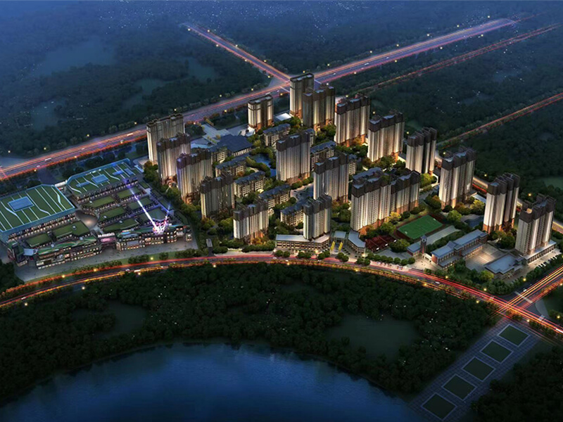 昆仑国际城鸟瞰图