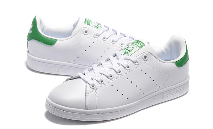 2019最新阿迪adidassmith 三叶草 白绿尾 情侣款运动鞋