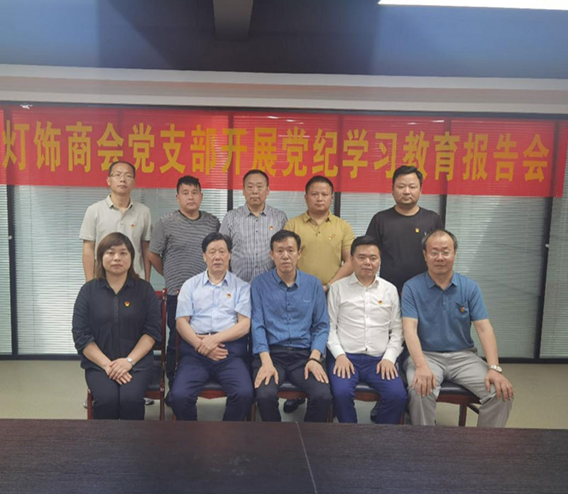 安徽省灯饰商会党支部召开党纪学习教育报告会